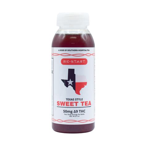 Restart Cbd Texas Tea No Thc Sweet And Unsweet