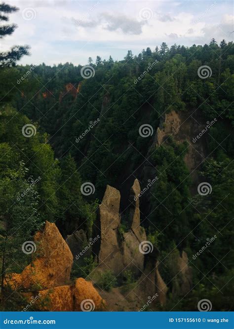Mountain bend stock photo. Image of forest, natural - 157155610