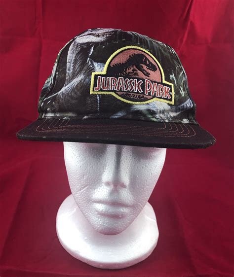 Jurassic Park Logo Dinosaur Camo Baseball Hat World V Gem