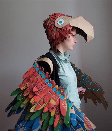 Parrot Costume Lottie Smith Makedo Dress Up Costume Recycling DIY