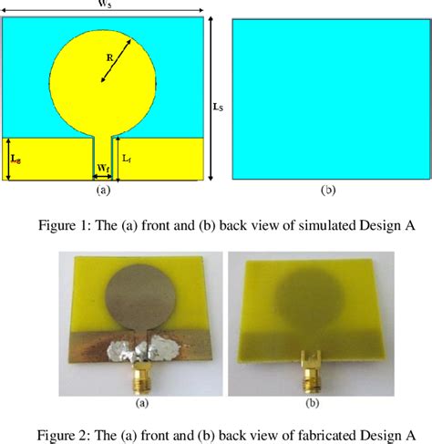 Figure 1 From CPW Fed Circular Disc Monopole Antenna With Defected