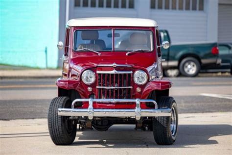 Willys Jeep Wagon Miles Burgundy Wagon V L R For Sale