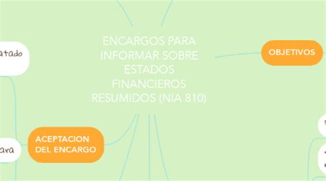 ENCARGOS PARA INFORMAR SOBRE ESTADOS FINANCIEROS MindMeister Mapa