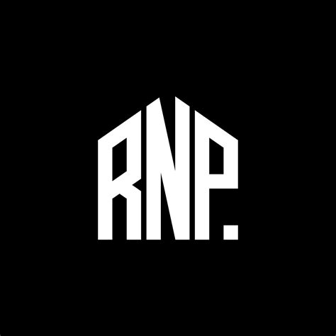 Rnp Letter Designrnp Letter Logo Design On Black Background Rnp