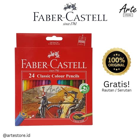 Jual Pensil Warna Faber Castell Classic Color Pencil Warna