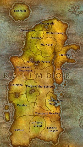 world of warcraft map kalimdor | Katy Perry Buzz