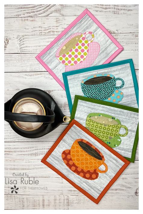 Tea Cup Mug Rugs Free Sewing Pattern