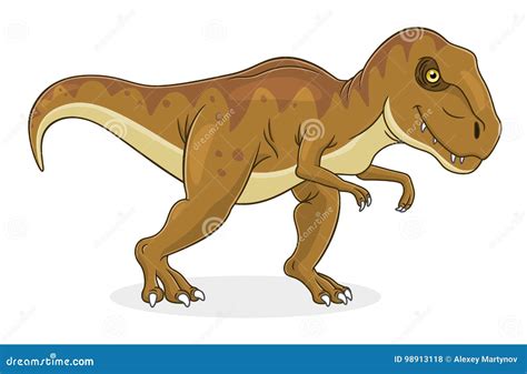 Cartoon Tyrannosaurus Rex Stock Vector Illustration Of Vector 98913118