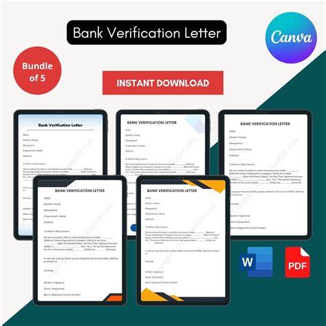 Bank Verification Letter Sample Template In Pdf And Word