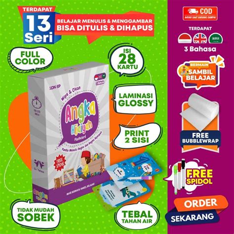 Jual WIPE AND CLEAN FREE SPIDOL Seri Angka Hijaiyah Shopee Indonesia