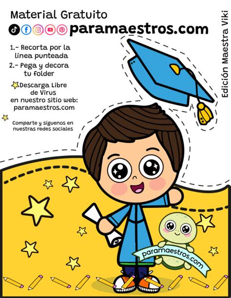 Decora Tu Folder Para Graduación Paramaestros