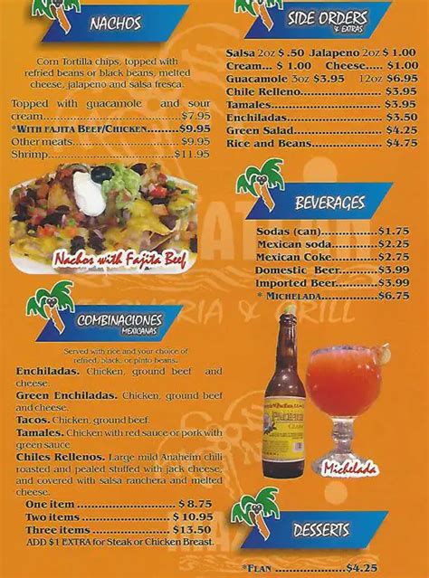 Mazatlan Menu Menu For Mazatlan Hercules Hercules Urbanspoonzomato