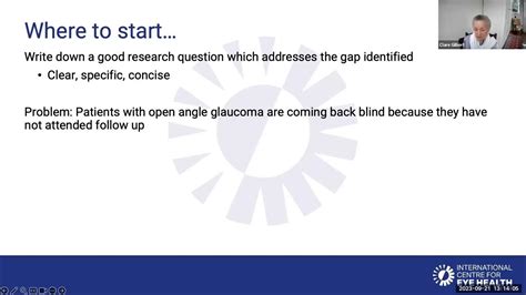 Community Eye Health Journal Research Webinar Youtube