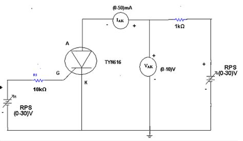 Silicon Controlled Rectifier Scr Characteristics Electronic Devices