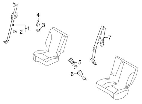 2008 2010 Lincoln MKX OEM Seat Belt Assembly 8T4Z 78611B69 AA Ford