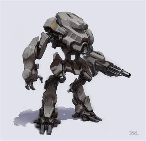 Grey Mech By Rawwad On Deviantart Robots Concept Mech Robot