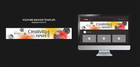 Plantilla De Banner De Youtube Para Creatividad Archivo PSD Gratis