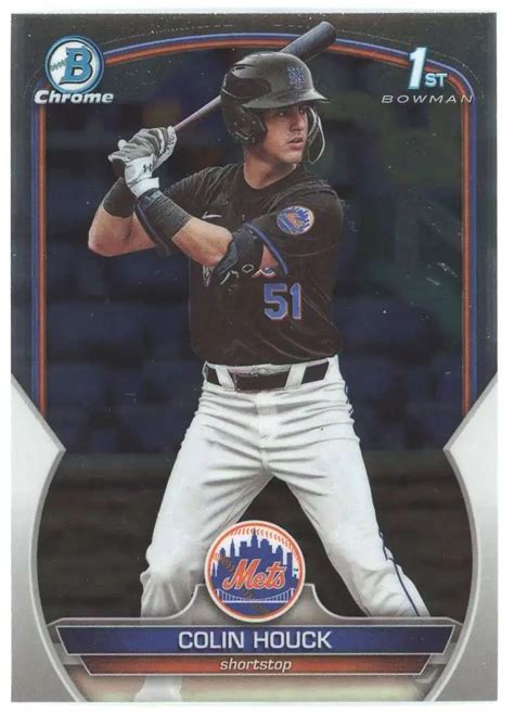 Mlb Bowman Draft Single Card Chrome St Bowman Colin Houck Bdc