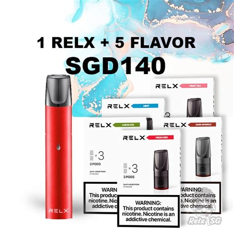 Relx Device Relx Pod Flavour Relx Sg