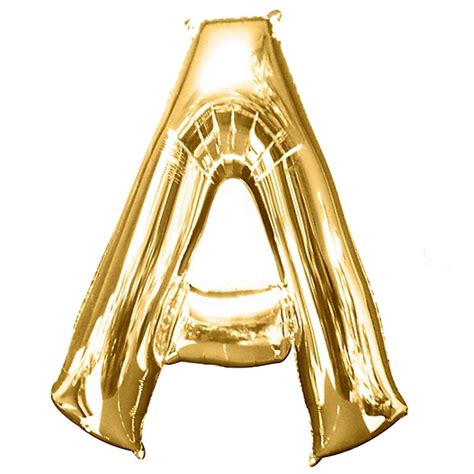 40 Metallic Gold Mylar Foil Number And Letter Balloons Efavormart