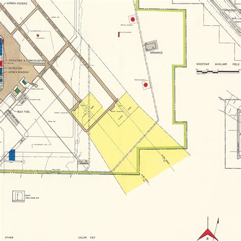 Vintage Map of Williams Air Force Base, 1952 by Ted's Vintage Art