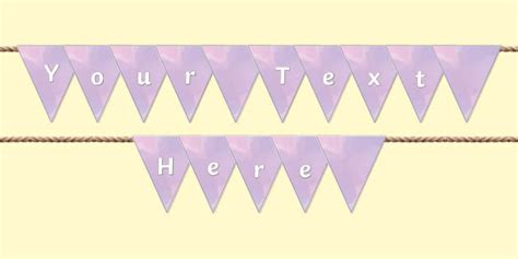 Editable Pink Purple Bunting Teacher Made Twinkl