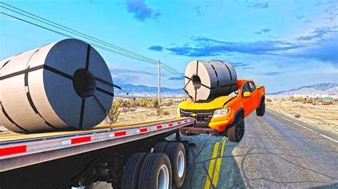 Dangerous Objects And Car Crashes Beamng Drive Youtube