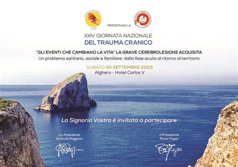 Alghero Xxiv Giornata Nazionale Del Trauma Cranico Settembre