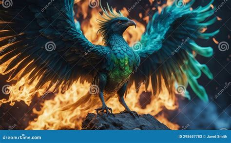 green phoenix stock illustration cartoondealercom