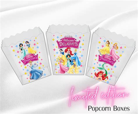 Disney Princesses Popcorn Decals Set Of BBW
