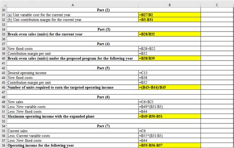 Solved Break Even Sales Under Present And Proposed Conditions