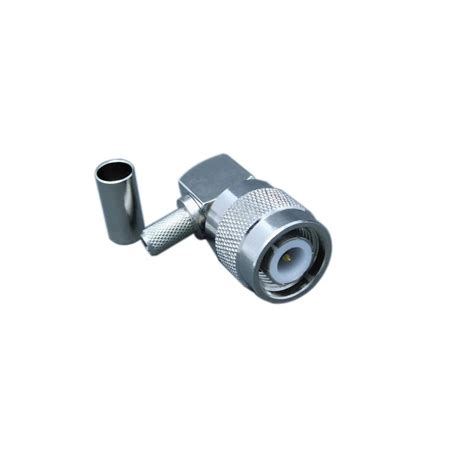 RF Coaxial TNC Male Right Angle Crimp Connector For Rg223 Cable TNC