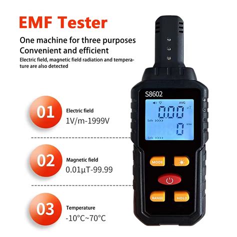 3 In 1 EMF Metre Elektromanyetik Alan Radyasyon Dedekt R Ev EMF Dedekt