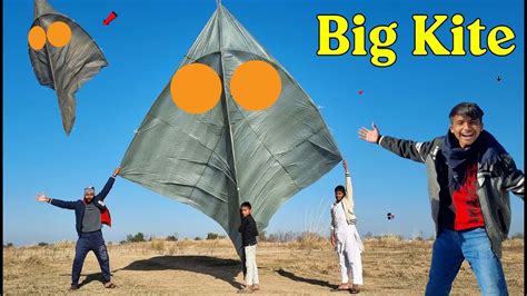 Big Cutting Kite Catch Big Kite Flying Big Kite Caught Big Kite