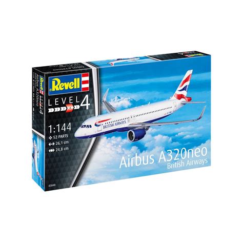 Revell Airbus A320neo British Airways Model Kit 1144 Hobbycraft