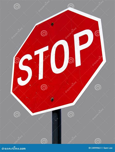 Isolated Stop Sign Stock Image Image Of Notice Isolated 2499963