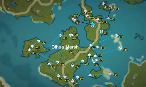 Liyue Chest Collection Guide 32Dihua Marsh 1 605 625 Genshin