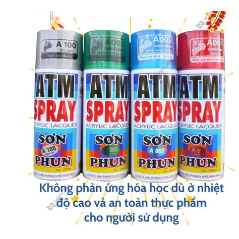 Sơn Xịt Atm Spray Đủ Màu 400ml Hàng Chính Hãng Shopee Việt Nam