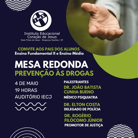 Mesa Redonda Sobre Preven O S Drogas Instituto Educacional Cora O