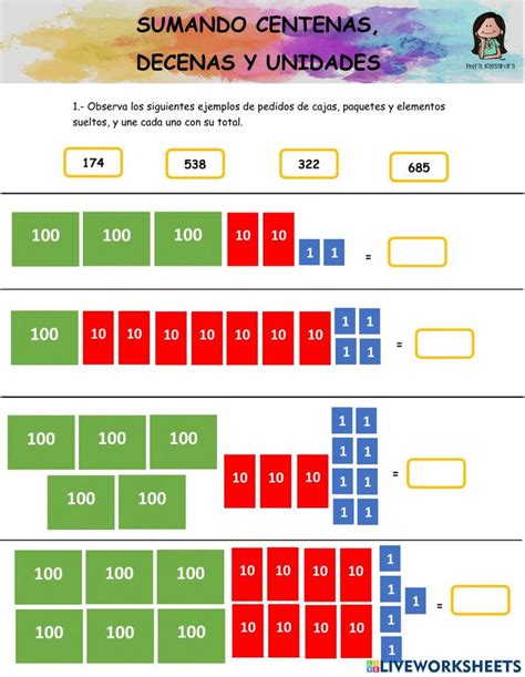 Ficha Online De Unidades Decenas Y Centenas Para Primaria Puedes