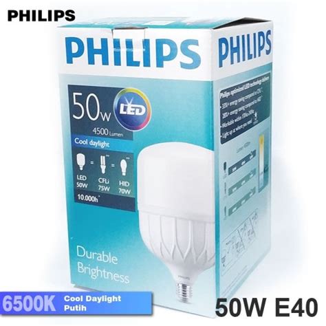 Jual Lampu Led Bulb Philips 50w Putih E40 50 W White 50 Watt Kota Bandung 1step Tokopedia