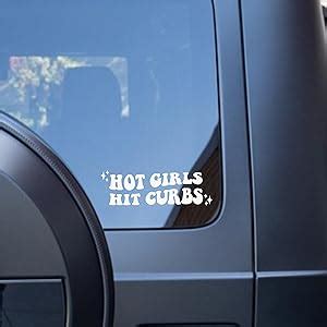 Amazon Hot Girls Hit Curbs Cute Retro Vintage Wavy Font Funny