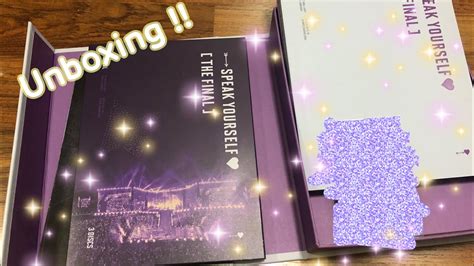 Bts Unboxing Bts World Tour Love Yourself Speak Yourself The Final Dvd 💜🤟🏻 Youtube