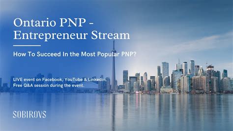 Ontario Provincial Nominee Program Entrepreneur Stream How To