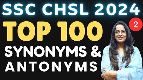 Top Important Synonyms Antonyms For Ssc Chsl