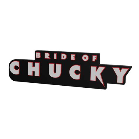 Archivo STL LOGOTIPO SIGNO 3D MULTICOLOR Bride Of Chucky Modelo De