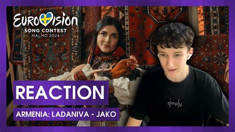 Eurovision 2024 LADANIVA Jako Armenia REACTION YouTube