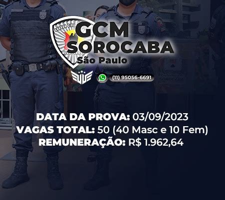 Como Funciona O Concurso Para Gcm De Sorocaba Sp Curso Palestra Gratuita