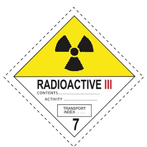 332219 Class 7 Radioactive Iii