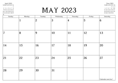 May Free Printable Calendars And Planners Pdf Templates